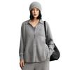 Autumn/Winter 2026 Women's Cashmere Polo Collar Knit Cardigan