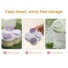 Milk Powder Box Portable Infant Milk Powder Dispenser with 4 Compartments No-Spill Kids Snack