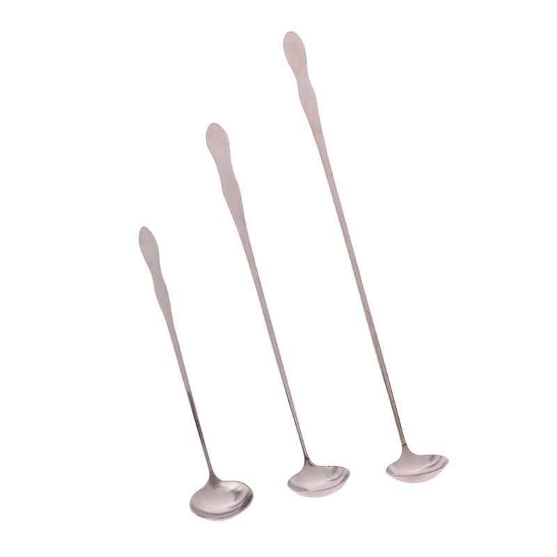 1 kus Nerezová ocel Lžíce na míchání s dlouhou rukojetí Lžíce na zmrzlinu Dezertní lžíce Nádobí