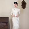 Retro Republic of China Style New Chinese Style Daily New Improved Cheongsam Temperament Printing Improved Young Girl