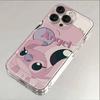 Couple Stitch Angel for Apple 16/16promax phone case 12/11pro transparent xr/xs soft