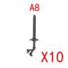 MOC Building Blocks Weapon Toy Accessories Medieval Soldier Knight Figure Ten Spear Crossbow Axe Sword Mini Brick Gift S001 DIY