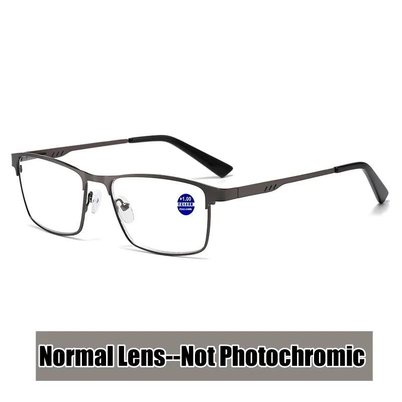 

Men S Classic Business Multifocal Photochromic Presbyopia Glasses Ultralight Unisex Minimalist Anti-Blue Light Reading Glasses 3.5