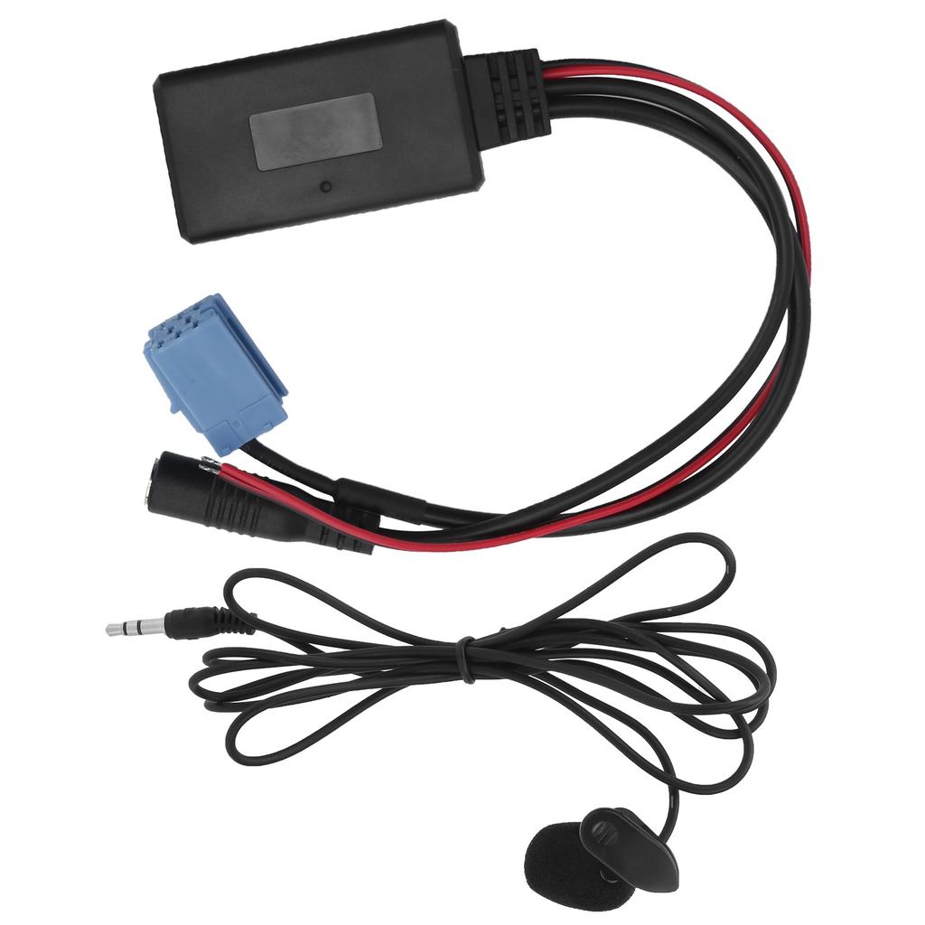 Autoradio Mikrofon Mini ISO 8Pin mit Verkabelungsadapter Bluetooth 5.0 für Mobiltelefon Tablet MP3