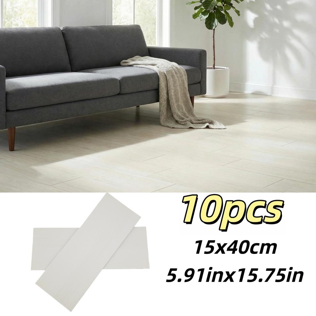 10 ks 40x15cm PVC Podlahové Samolepky Samolepicí Samolepky Voděodolné Zesílené Dřevěný Vzor Podlahové Samolepky Samolepky Obývací Pokoj