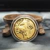 HOT 2Pc 2026 Year The Horse Imitation Commemorative Coin Paper Lucky Animal Pony Imitation Gold Foil Paper New Year Souvenir Gi