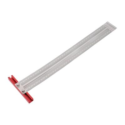 Marking Ruler 400mm Mortise and Tenon Line Drawing High   T Type Hole Ruler for Woodworking Marking Measuring