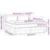 Box Spring Bed with Mattress Black 160 x 200 cm Fabric