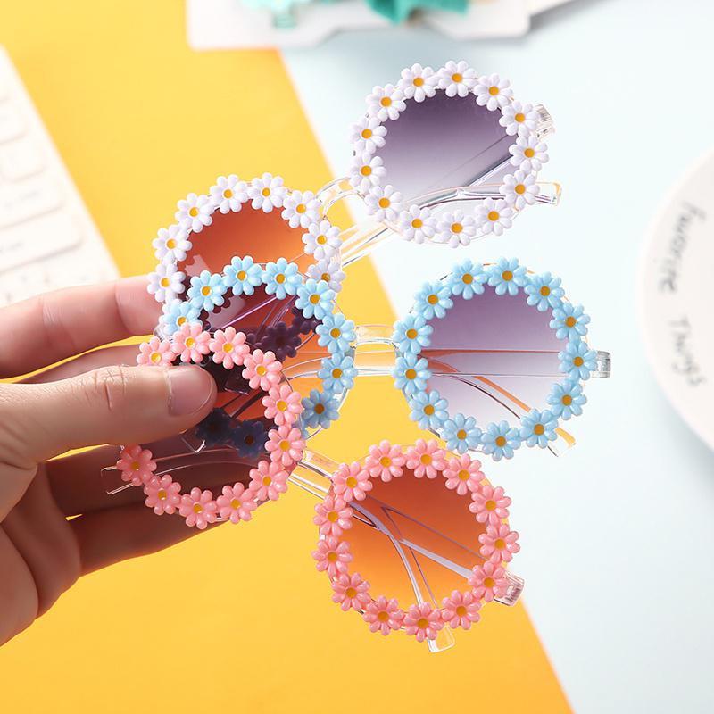 New 2Pcs/Pack Vintage Kids Summer Bows Headband Sunglasses Children Sun Glasses Protection Glasses Baby Hair Accessories