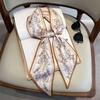 Luxury Design Silk Skinny Headwear Scarf Women Print Spring Neck Tie Hair Hand Bag Ribbon Wrist Belt Foulard Headband Lady