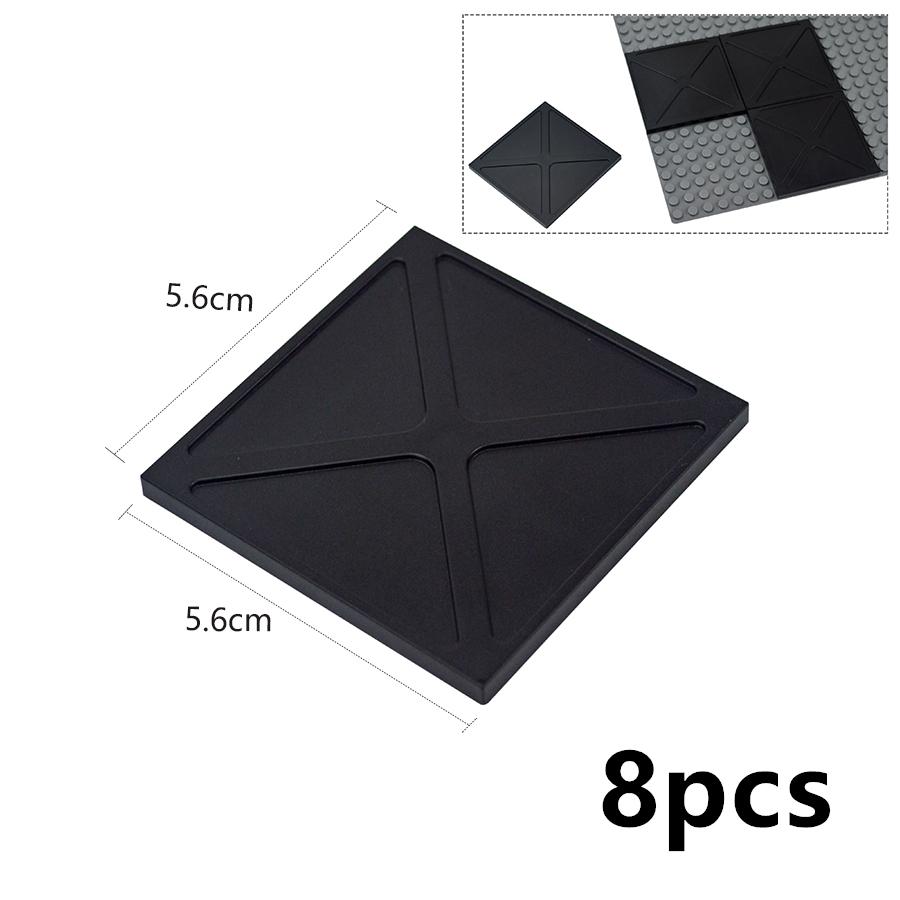 DIY Smooth Flat 4x4 6x6 8x8 8x16 Tile Building Blocks Assembles Particles Light Board Bricks 4*4 6*6 8*8 8*16 Plate Creative Toy