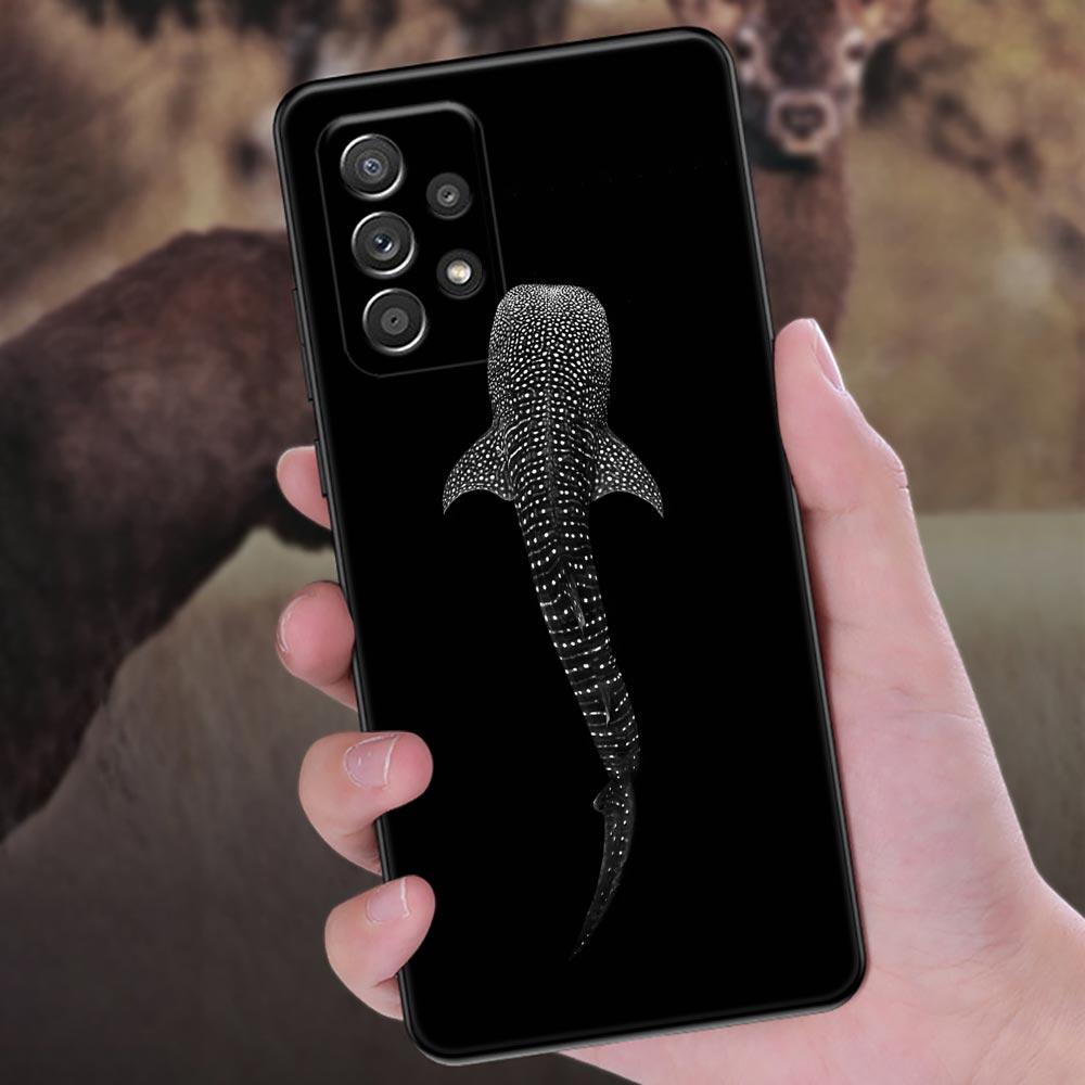 Phone Case For Samsung Galaxy A57 A56 A37 A55 A36 A26 A54 A52 A35 A34 A25 A17 A16 A15 A07 Soft Cover Ocean Whale Shark Swimming