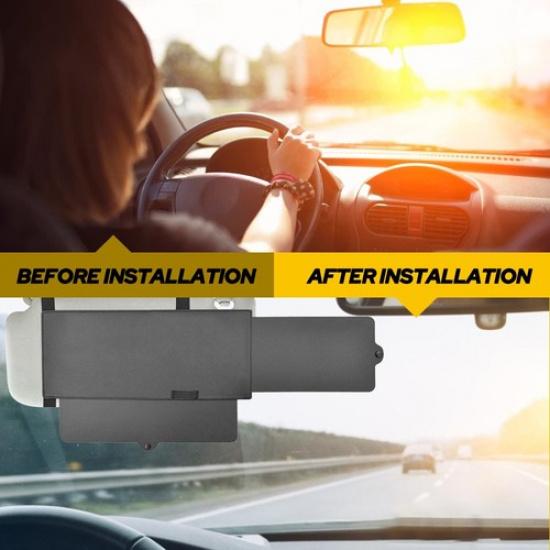 Autosonnenschutz 1 Stück Für Sonne Verlängerbar Sonnenblende Schild Blendschutz Erweiterung Fahren Universell