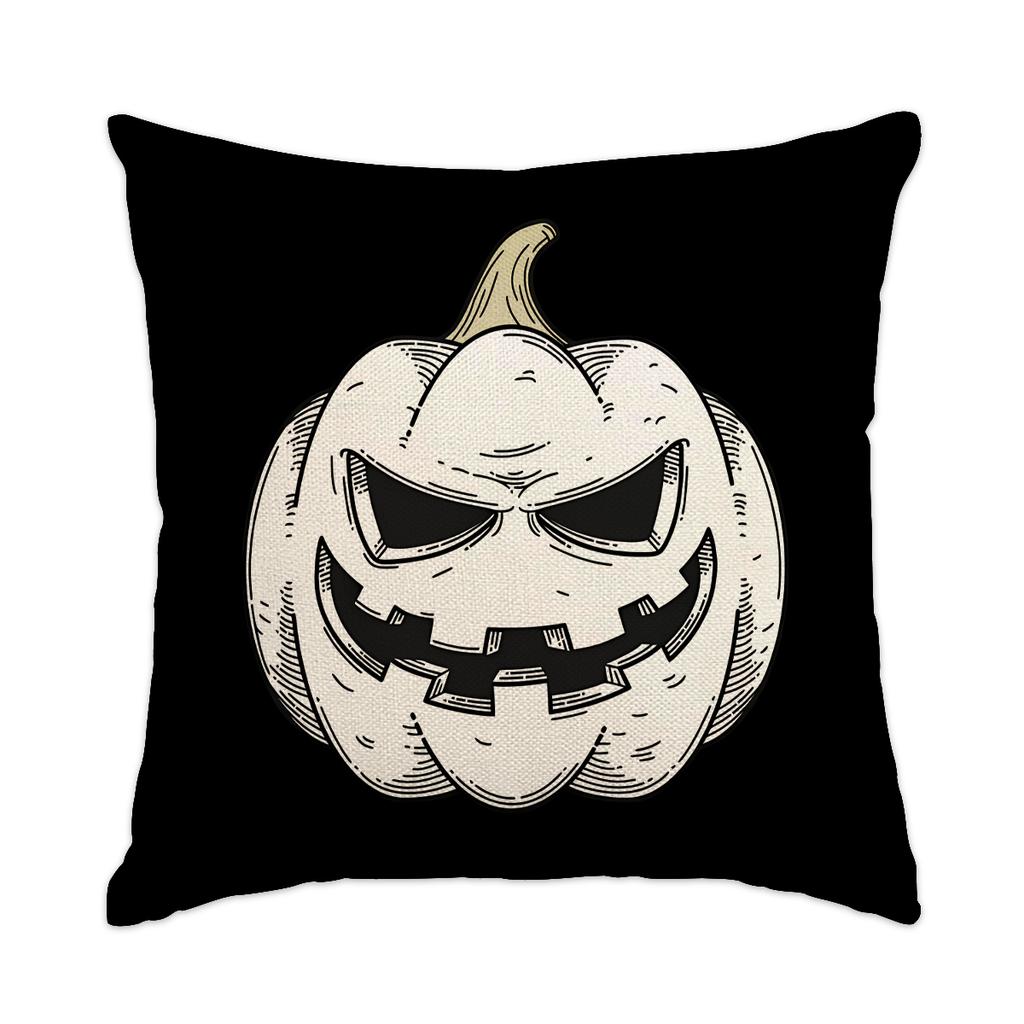 Fröhliches Halloween Doppelseitig bedruckter Kissenbezug Horror Geist Fledermaus Bedrucktes Kissen Streich Halloween Schlafzimmer Dekoration Kissenbezug