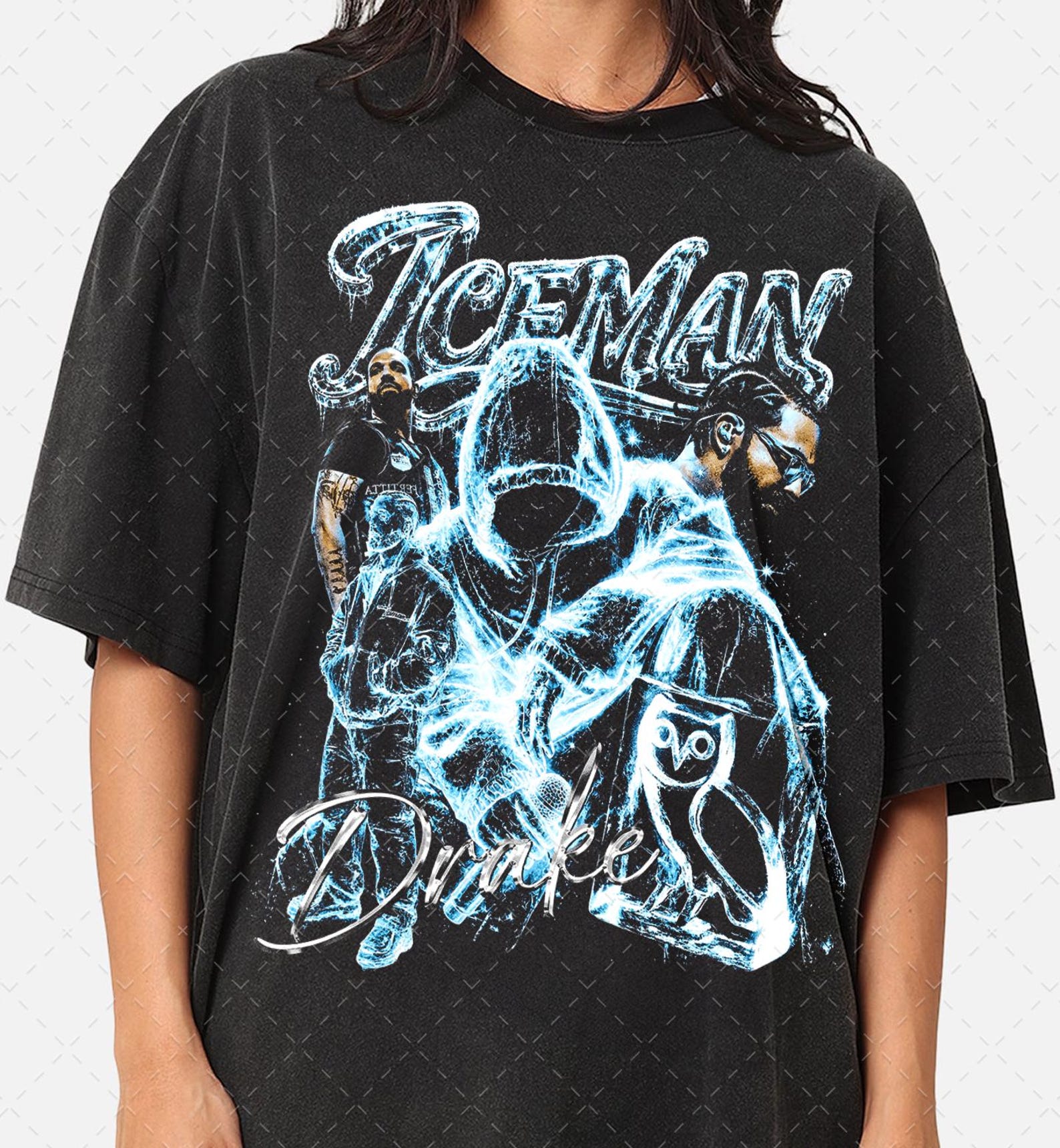 Limited Drake Iceman , Vintage90s Drake Album Shirt, Freeze The World Shirt Gift for Woman anda Man L