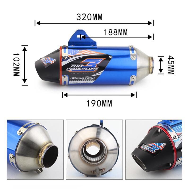 Rear Silencer Exhaust for CRF150/230/250 Off-road Motorcycle