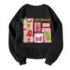 Children's Fashionable Lightweight Long-sleeved Round Neck Pullover With Pockets Printed Pullover