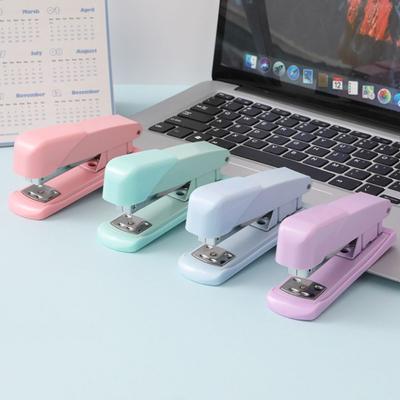 Multi-function Paper Stapling Machine Macaron Color Labor-Saving Stapler Office Accessories