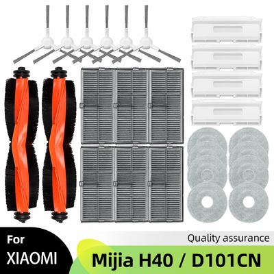 Fit For ( Xiaomi Mijia H40 / D101CN ) Main Side Brush Hepa Filter Wipe Cloths Dust Bag Robot Vacuums Accessories Part