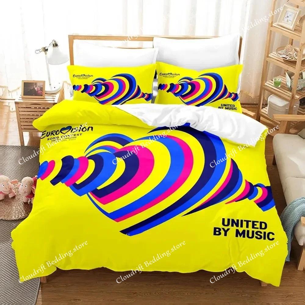 Adult Boys Bedroom Bedding Set Cartoon Anime Hip Hop Style Duvet Cover Set 2024 Quilt Cover Pillowcase