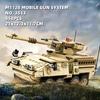458PCS WW2 Military SAWT M1128 Mobile Gun Tank Building Blocks Mobile Gun System Model Bricks Children's Toys