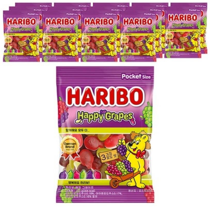 [Haribo] Happy Grape 100g, Korean snacks