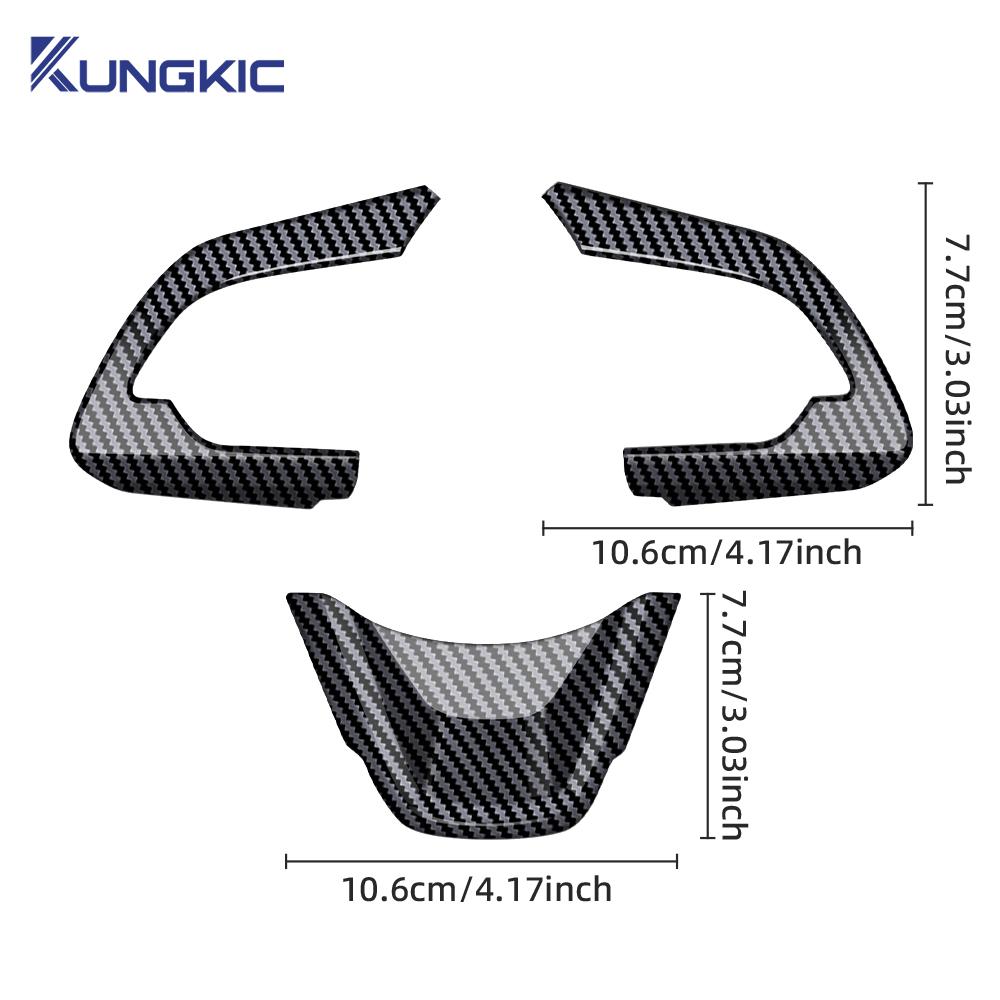 ABS Carbon Fiber Style Steering Wheel Button Frame Sticker for Suzuki Swift 2017-2025 & Fronx 2024-2025