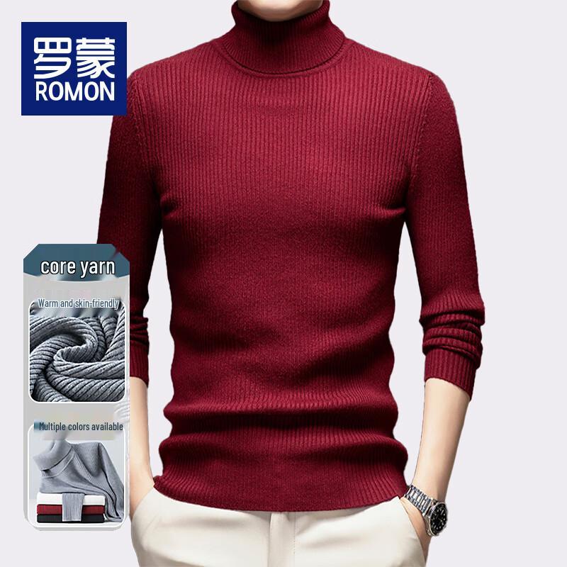 Luomeng Men's Warm Turtleneck Knit Sweater WLL205