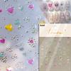 5D Bronzing Star Nail Art Stickers 1pcs Luxury Diamond Gold Sliver Laser Pentacle Self Adhesive Nail Decorations Slider Decals