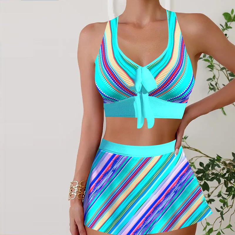 

Женский купальник с бретелями, белые звезды, бикини с принтом, купальник-танкини 5XL синий