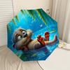 1PC otter waterUmbrella-8-Rib Reinforced, Automatic Open, Lightweight & Durable, Cute Fashion Accessory for Outdoor-P143