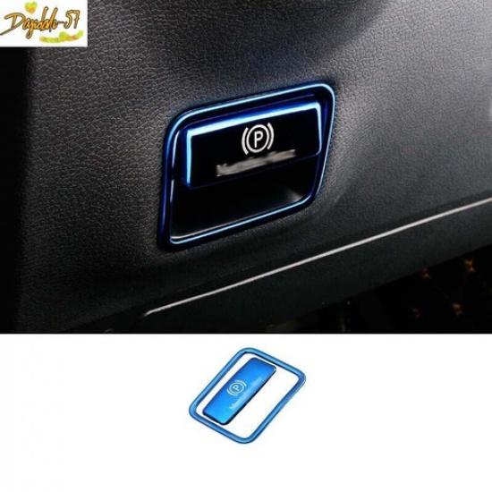 2PCS Blue Steel Cover Trim Fit For Benz A-Class W177 - Electronic Brake
