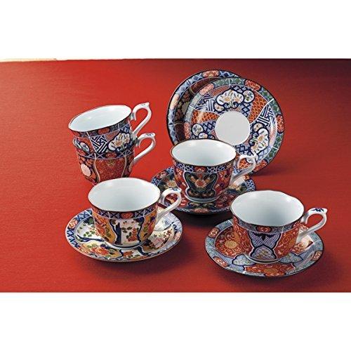Nishikai Ceramics Presentation Old Imari Coffee Bowls and Dishes Set 31802