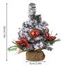 20cm Spray Snow Christmas Tree Mini Artificial Xmas Pine Tree  New Year Gift