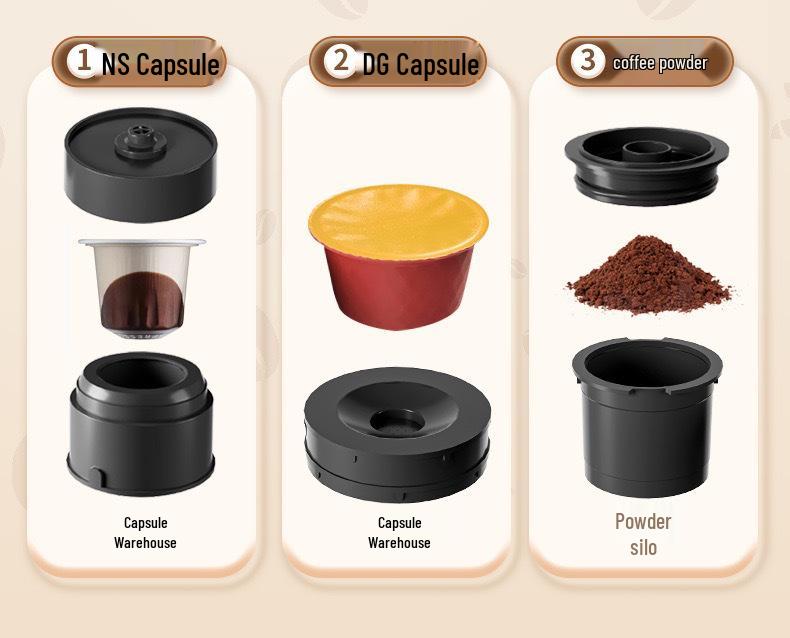 Portable Italian Automatic 3-in-1 Wireless Outdoor Mini Coffee Machine