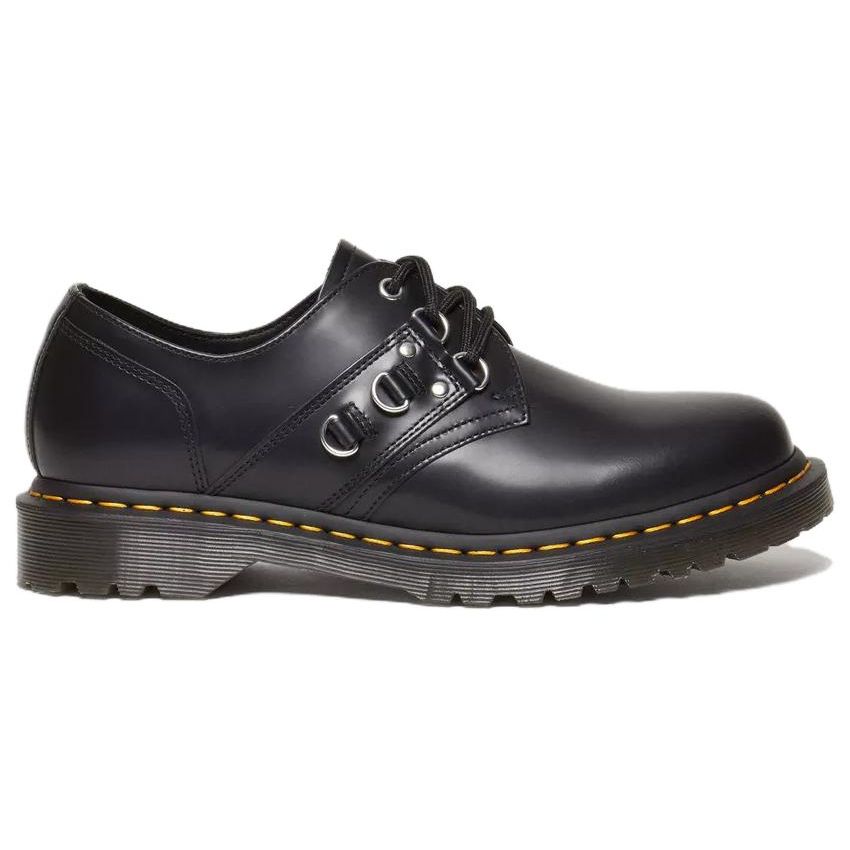 Dr. Martens Leather Fashion Comfortable Lace-Up Low-Top Casual Shoes Unisex Casual Shoes Black 31595001