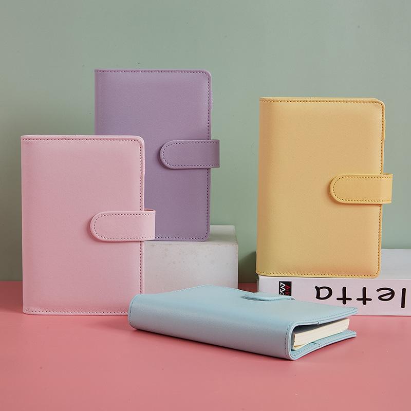 Macaron Simple Artistic Hand Account Book A5 Creative Diary Magnetic-Clasp Imitation Leather Gift Student Loose-Leaf Notebook