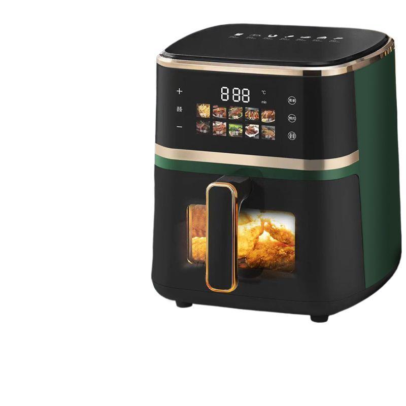Elektrische Heißluftfritteuse mit großem Fassungsvermögen und Sichtfenster