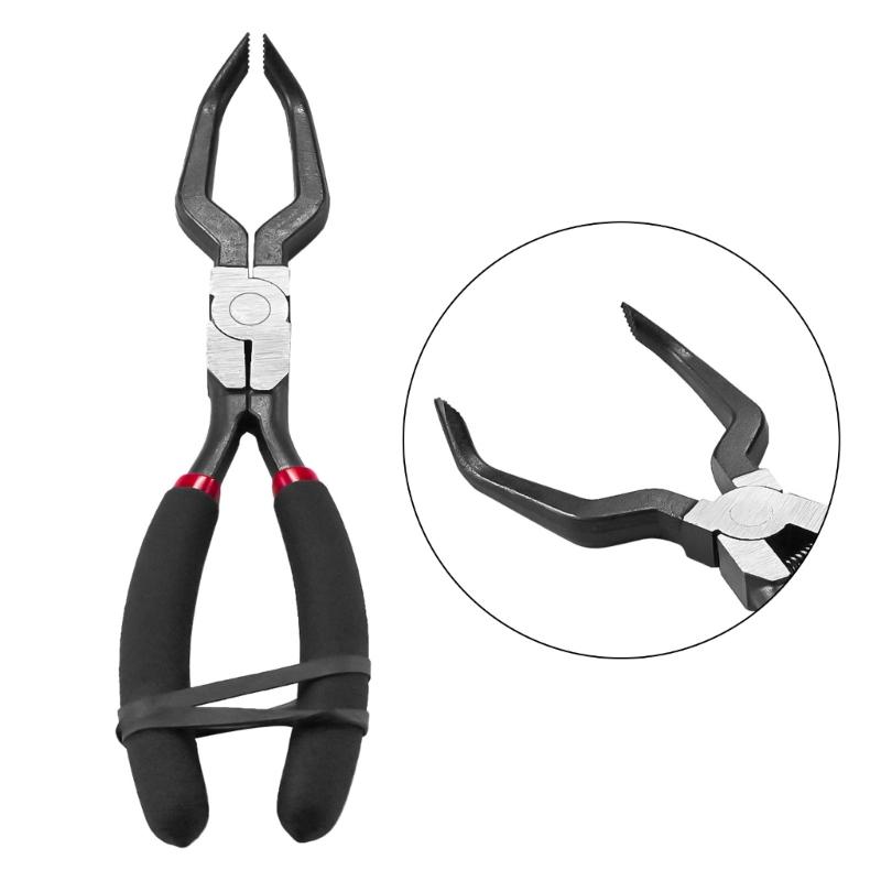 Spring Loaded One Handed Operation 8Inch Electrical Disconnect Removal Pliers Tool with Nonslip Grip for Tight Space