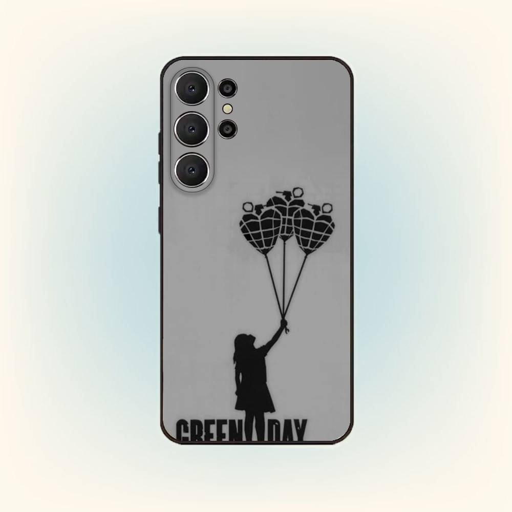 G-Green D-Day Band Phone Case For Samsung S26,S25,S24,S21,S22,S23,S30,Ultra,S20,FE,Lite,10,9,Black Cover