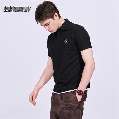 Men's Embroidered Fake Two-Piece Polo Shirt