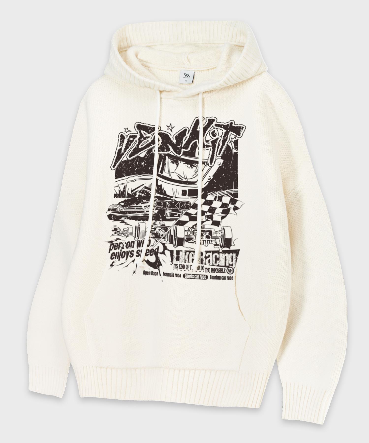 Худи Benhit Like Racing Knit Ivory/M