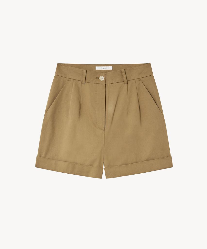 LADY VOLUME Form Roll-Up Shorts (Brown)