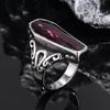 Retro Gothic Coffin Mummy Titanium Steel Ring - Alternative Style for Men