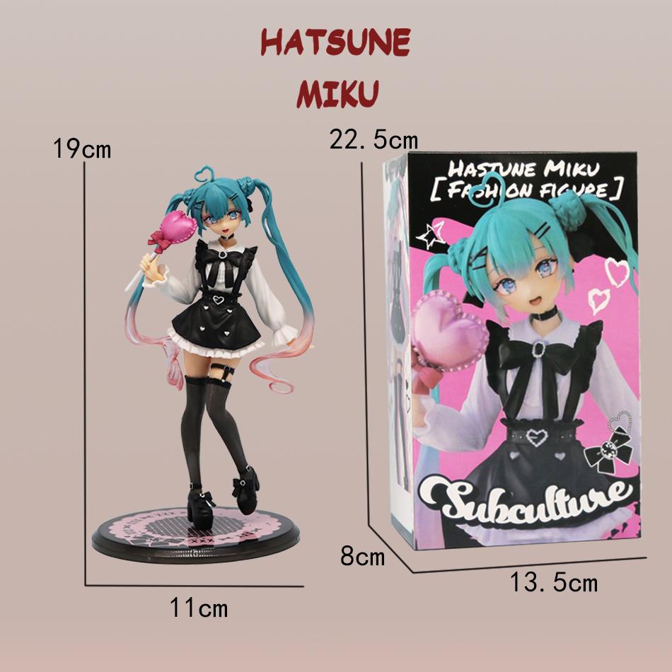 New Anime Hatsune Miku Kwaii Style  Kawaii Anime Figure Toys PVC Model Collector Model Doll Desktop Decoration Kid Birthday Gift