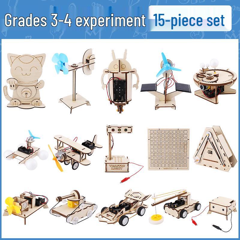 

DIY 3D Wooden Science Experiment Kit for Kids