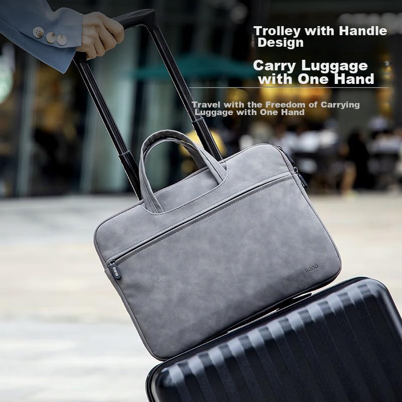 Llano Laptop Bag Notebook Storage Case for 14-15.4 Inch Durable Shockproof Suitable for Mac/Huawei Matebook