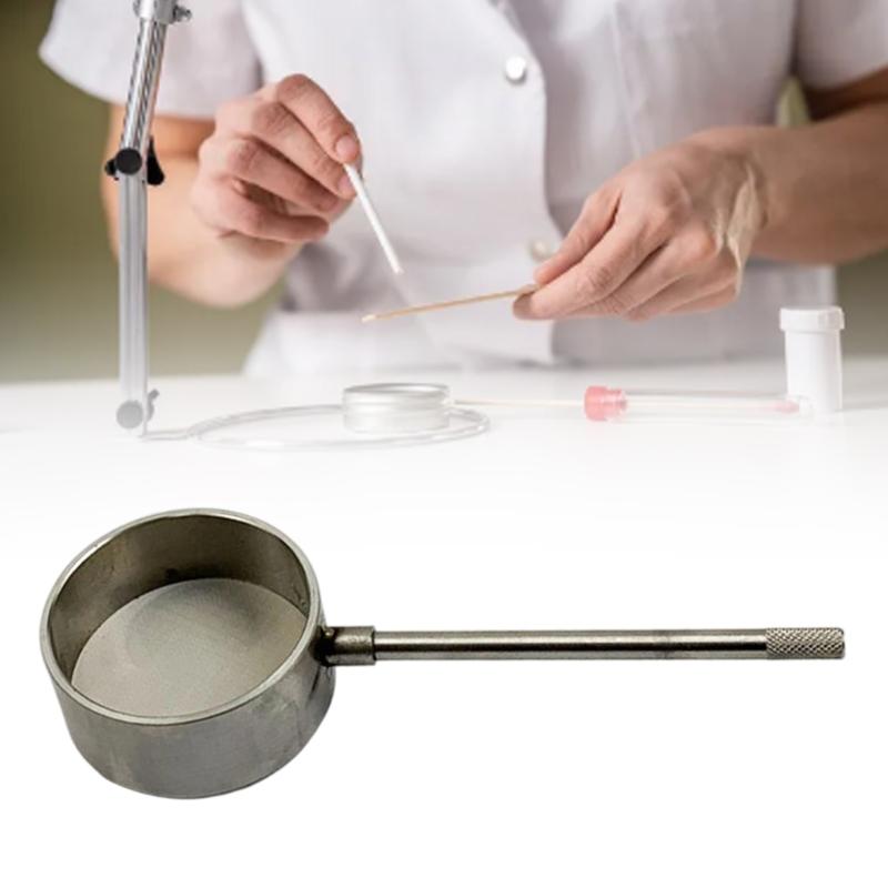 Lab Grade Metal Mesh Sieve With Comfortable Grip For Cell Separation And Chemicals Experiments Ergonomic Handle Strainer