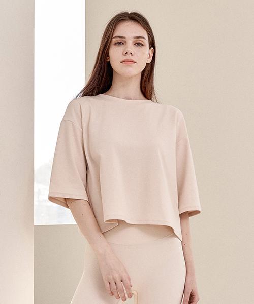 Reina Mora Cotton Mesh Open Back Tee Arctic Wolf 2/Free