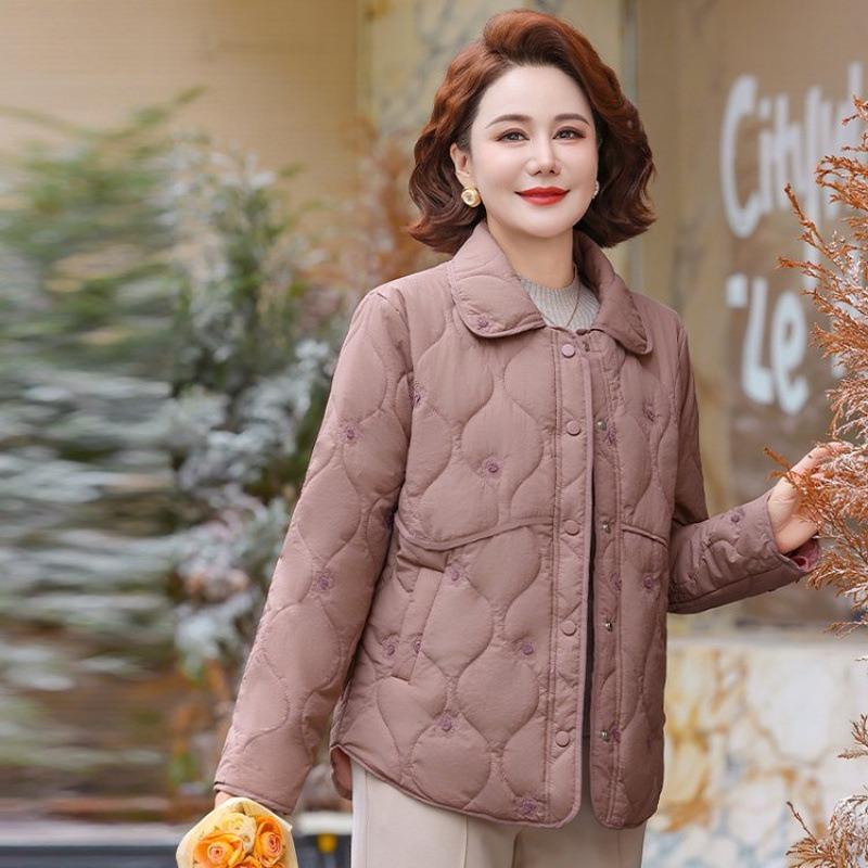 Women's Cotton-padded Jacket Short New Down Cotton-padded Jacket To Keep Warm and Light Middle-aged Cotton-padded Jacket In Autumn and Winter